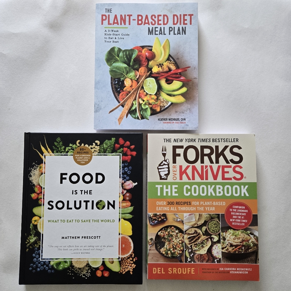 Lot Of 3 Vegetarian Cookbooks